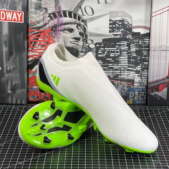 Adidas Men’s Sz 13 X Speedportal.3 LL FG Soccer Cleats Green White HP9718 NEW - Picture 10 of 13